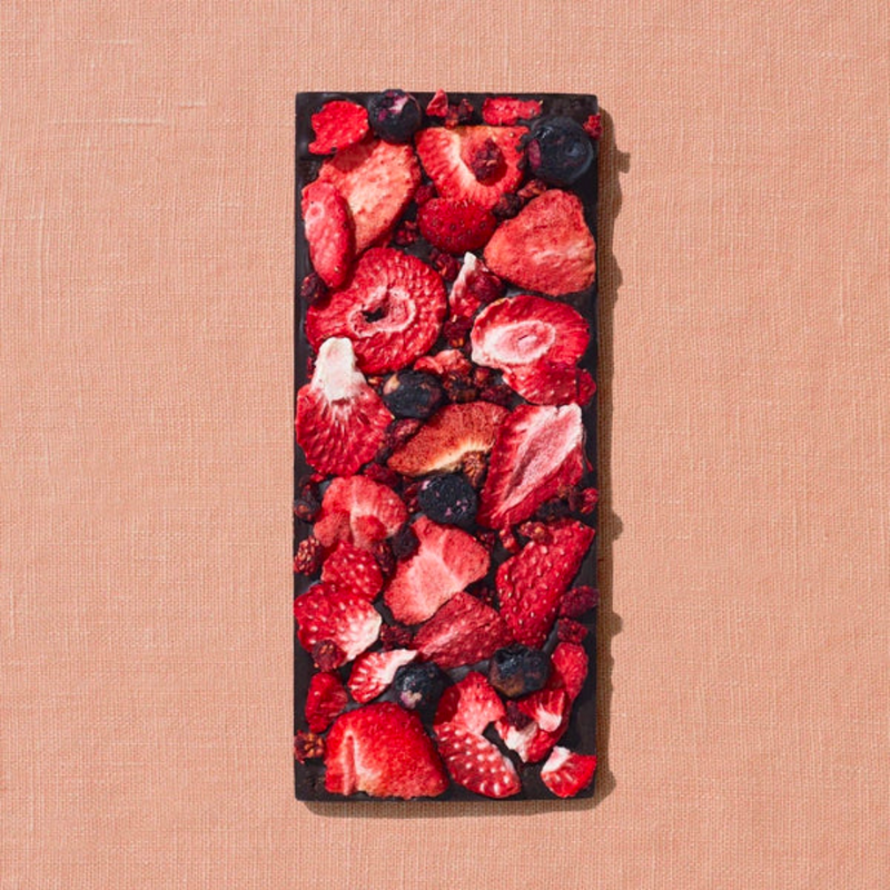 Mixed Berry Date-Sweetened Dark Chocolate Mother's Day (smaller bar)