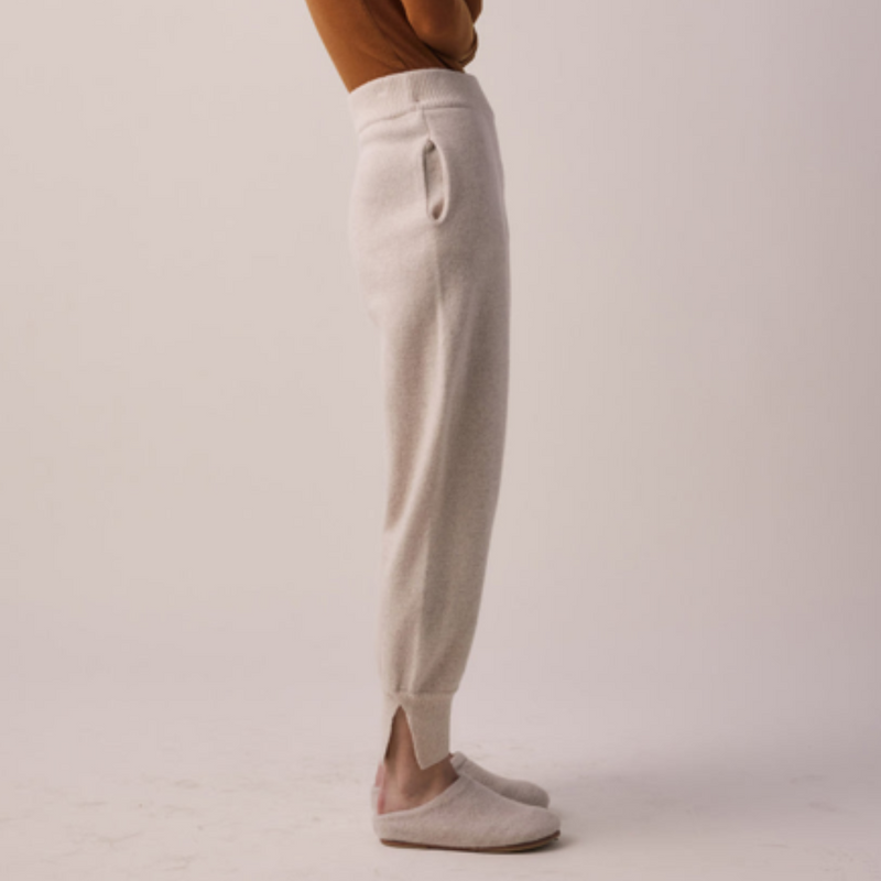 Cashmere Wool Blend Sweater Jogger Pants