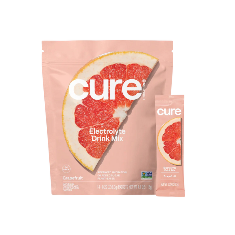 Cure Hydrating Electrolyte Drink Mix - Grapefruit 14ct