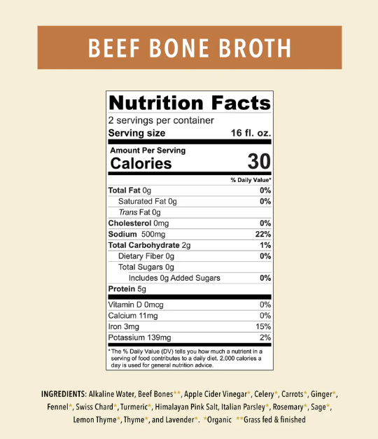 Organic Beef Bone Broth Elixir