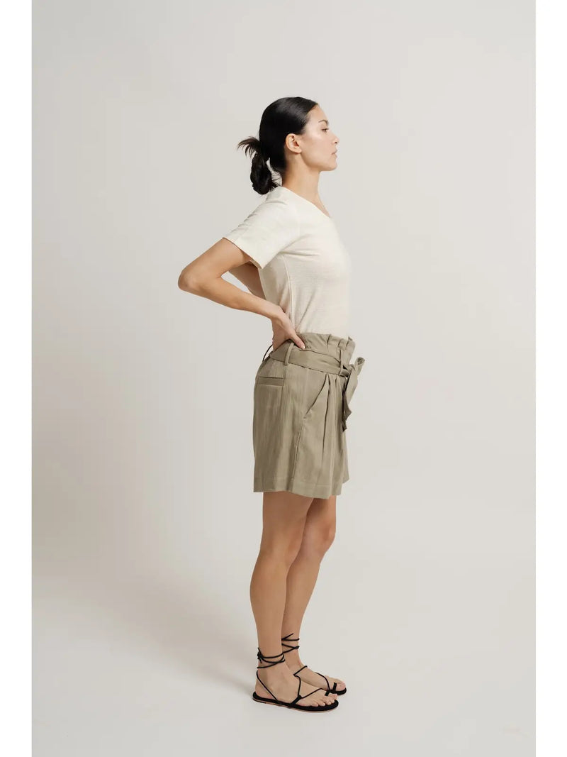 Tailored Paperbag Shorts