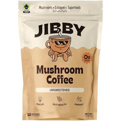 Jibby Mushroom Coffee - Collagen, Mushrooms, Superfoods