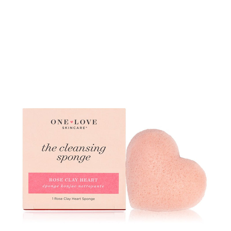 The Cleansing Sponge Rose Clay Heart Vibrant Market | Clean Beauty + Wellness Shop in New Orleans