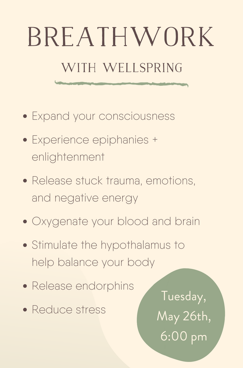 Virtual Breathwork Workshop with Wellspring Vibrant Market | Clean Beauty + Wellness Shop in New Orleans